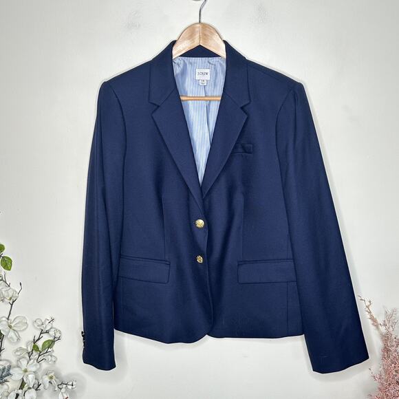 J. CREW Factory Original Schoolboy Blazer Navy Blue Sz 16 $228 {E12} - Picture 4 of 8